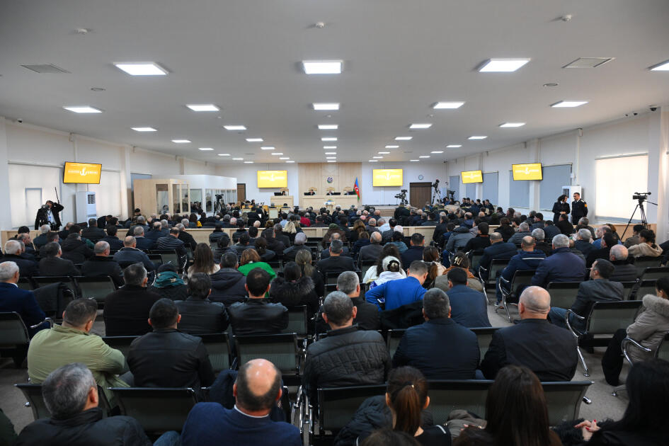 Ermənistan vətəndaşlarının məhkəməsi təqsirləndirilən şəxslərin son söz çıxışları ilə davam etdirilib