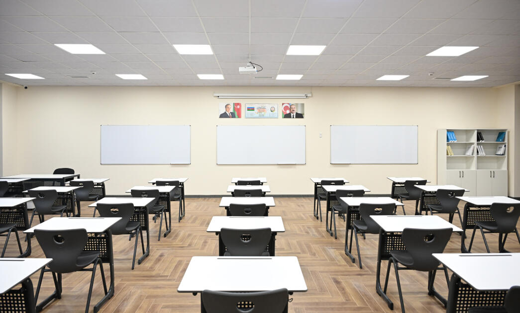 Prezident İlham Əliyev Qarabağ Universitetinin Biznes və iqtisadiyyat fakültəsinin binasının açılışında iştirak edib