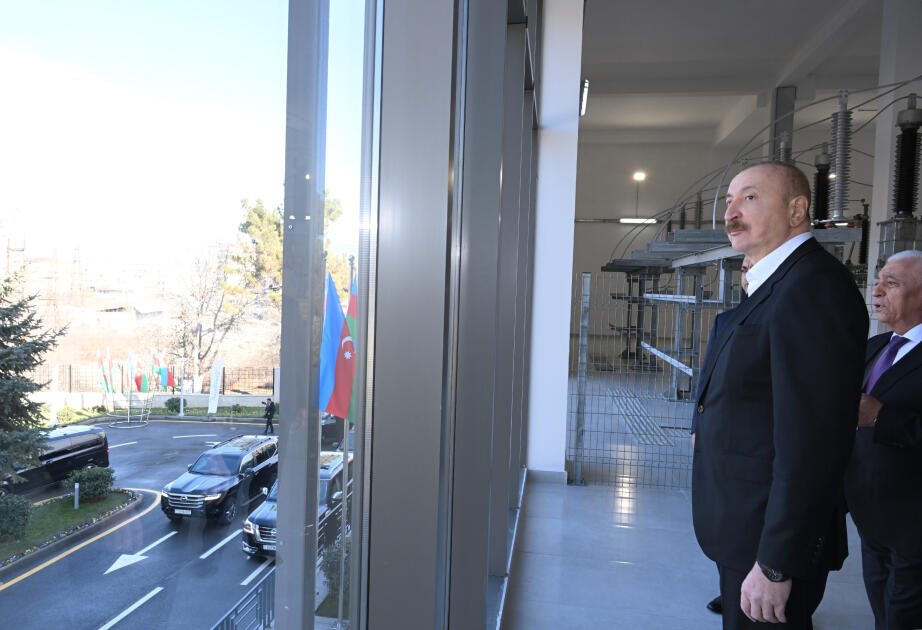 Prezident İlham Əliyev “Xankəndi-1” elektrik yarımstansiyasının açılışında iştirak edib