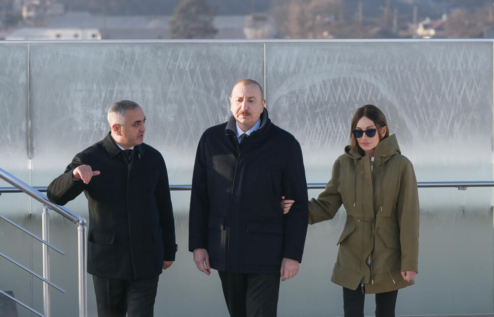 Президент Ильхам Алиев и Первая леди Мехрибан Алиева приняли участие в открытии Парка Победы в Ханкенди