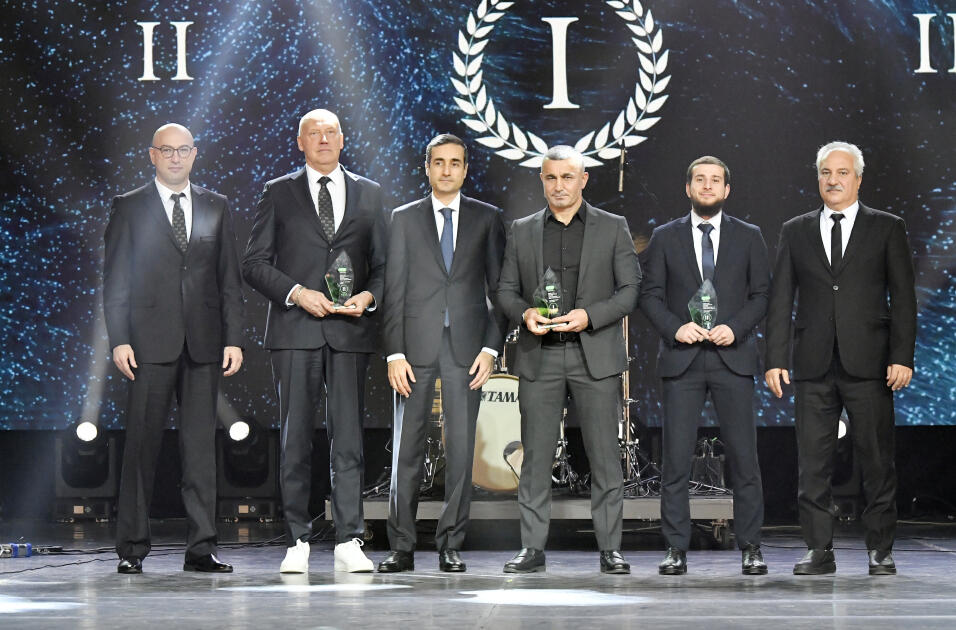 Вице-президент Фонда Гейдара Алиева Лейла Алиева и руководитель Баку Медиа Центра Арзу Алиева приняли участие в Гала-церемонии, посвященной спортивным итогам года