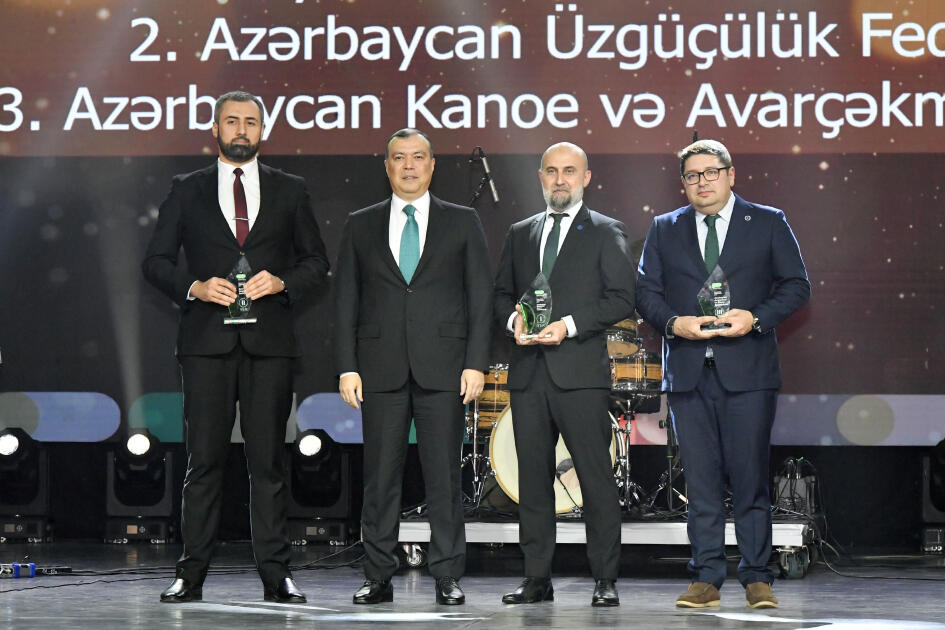 Вице-президент Фонда Гейдара Алиева Лейла Алиева и руководитель Баку Медиа Центра Арзу Алиева приняли участие в Гала-церемонии, посвященной спортивным итогам года