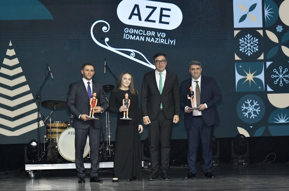 Вице-президент Фонда Гейдара Алиева Лейла Алиева и руководитель Баку Медиа Центра Арзу Алиева приняли участие в Гала-церемонии, посвященной спортивным итогам года