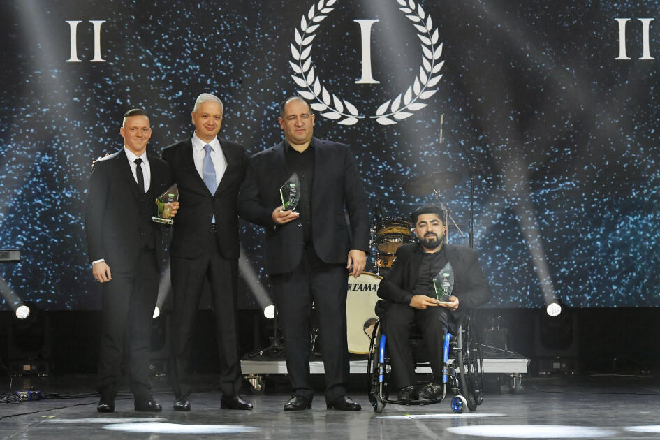 Вице-президент Фонда Гейдара Алиева Лейла Алиева и руководитель Баку Медиа Центра Арзу Алиева приняли участие в Гала-церемонии, посвященной спортивным итогам года