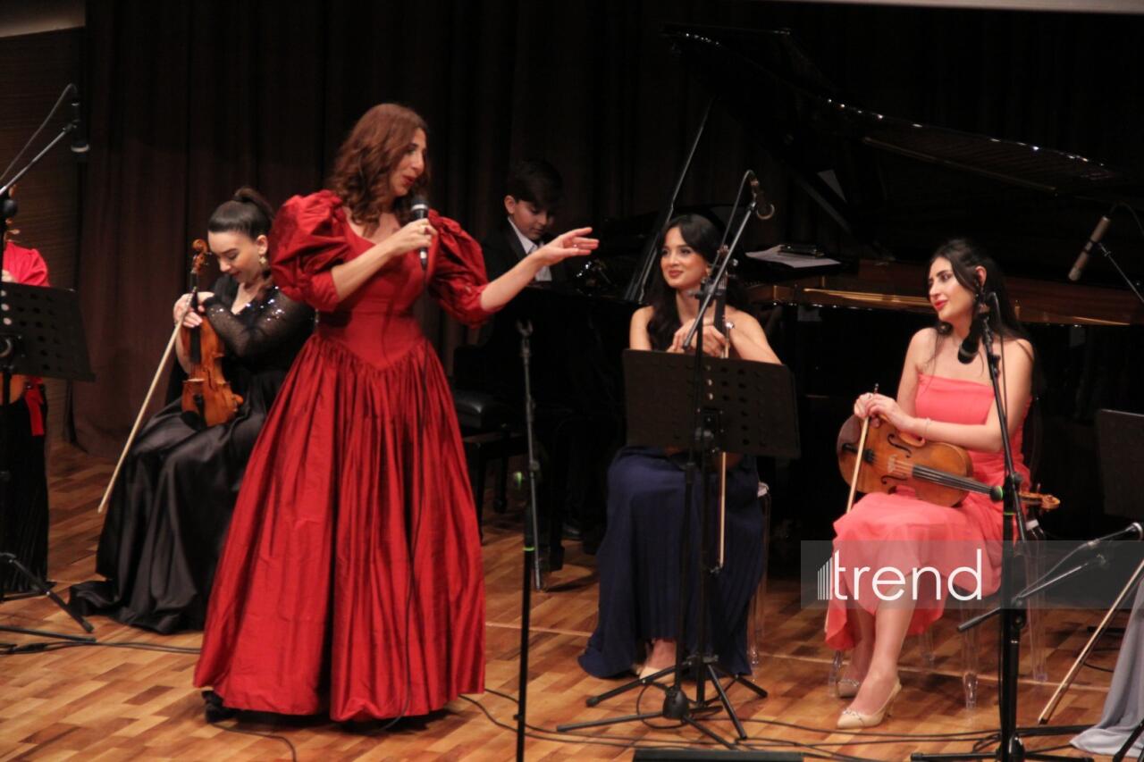 В Баку состоялся праздничный концерт Вокальной музыкальной школы Азербайджана Фидан Гаджиевой