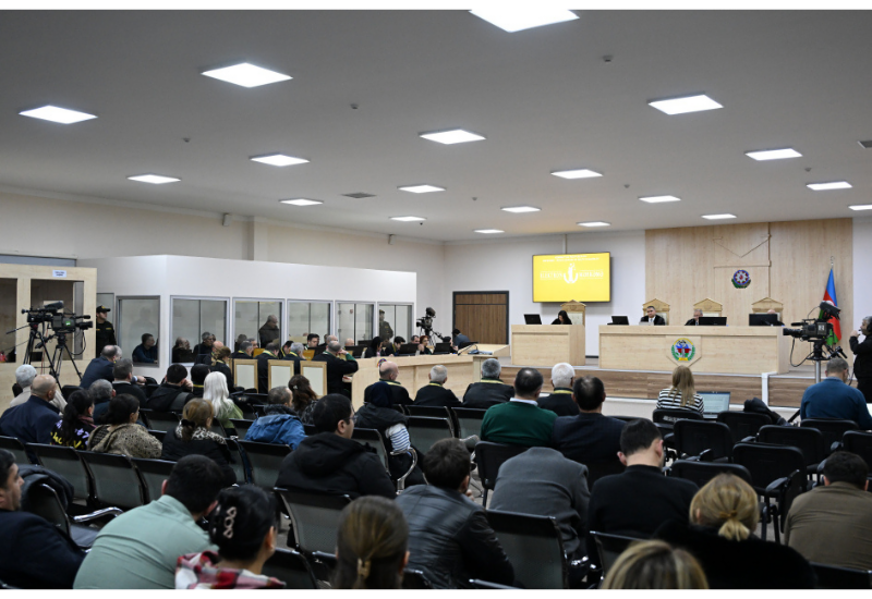 Ermənistan vətəndaşlarının məhkəməsi təqsirləndirilən şəxslərin son söz çıxışları ilə davam etdirilib