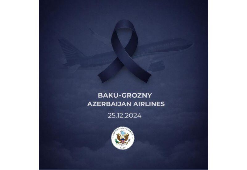 Посольство США в Азербайджане выразило соболезнования в связи с годовщиной крушения самолета AZAL