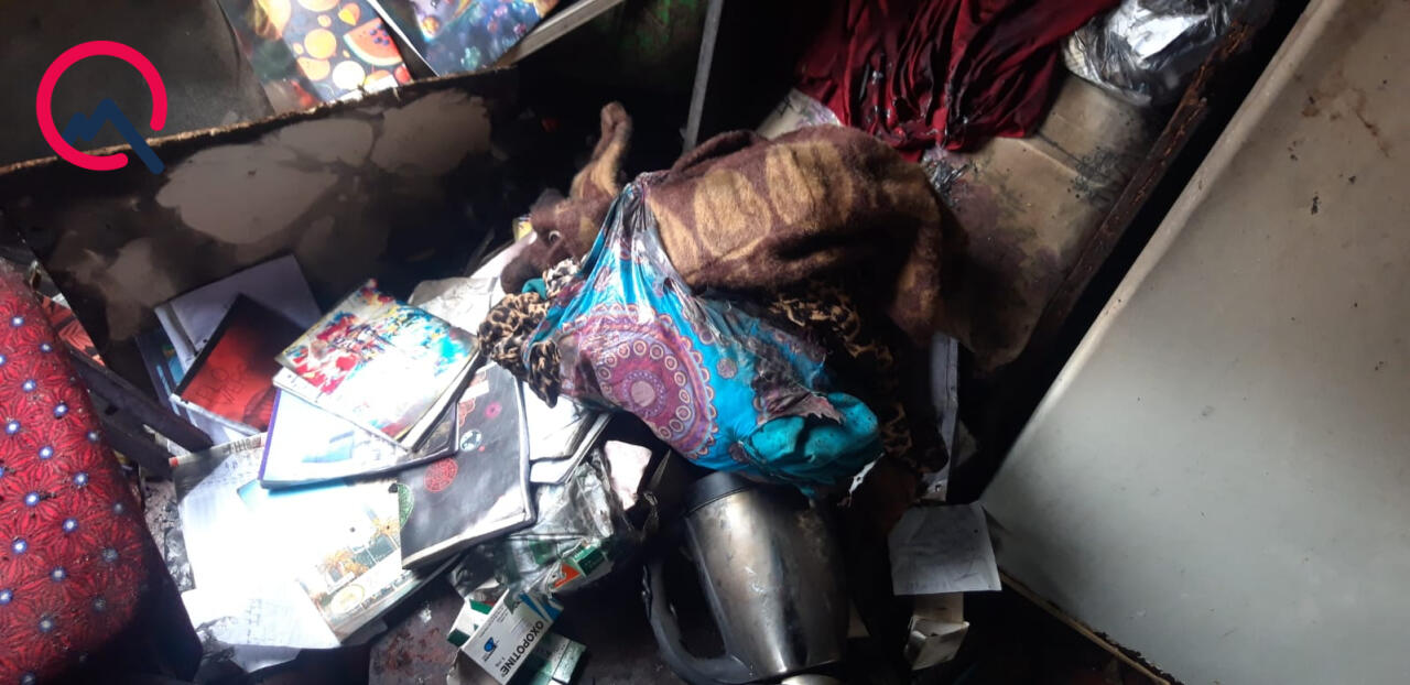 Xəstə qadın və anasını yanğından onlar xilas etdi