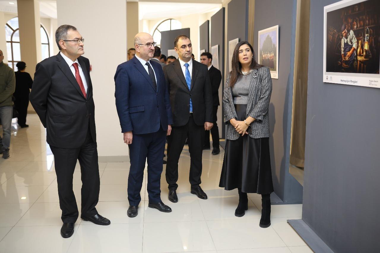 В Гянджинской государственной филармонии открылась выставка "Цвета солидарности"