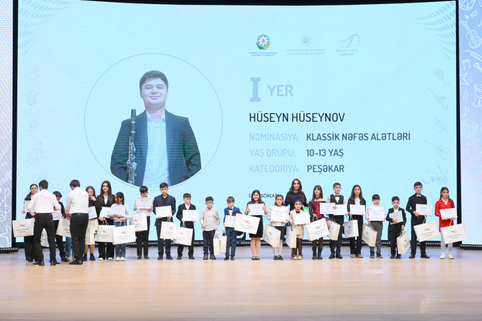 Leyla Əliyeva və Alena Əliyeva Uşaq İncəsənət Festivalının yekun mükafatlandırma mərasimində iştirak ediblər