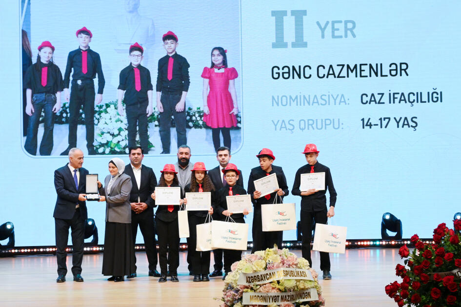 Leyla Əliyeva və Alena Əliyeva Uşaq İncəsənət Festivalının yekun mükafatlandırma mərasimində iştirak ediblər