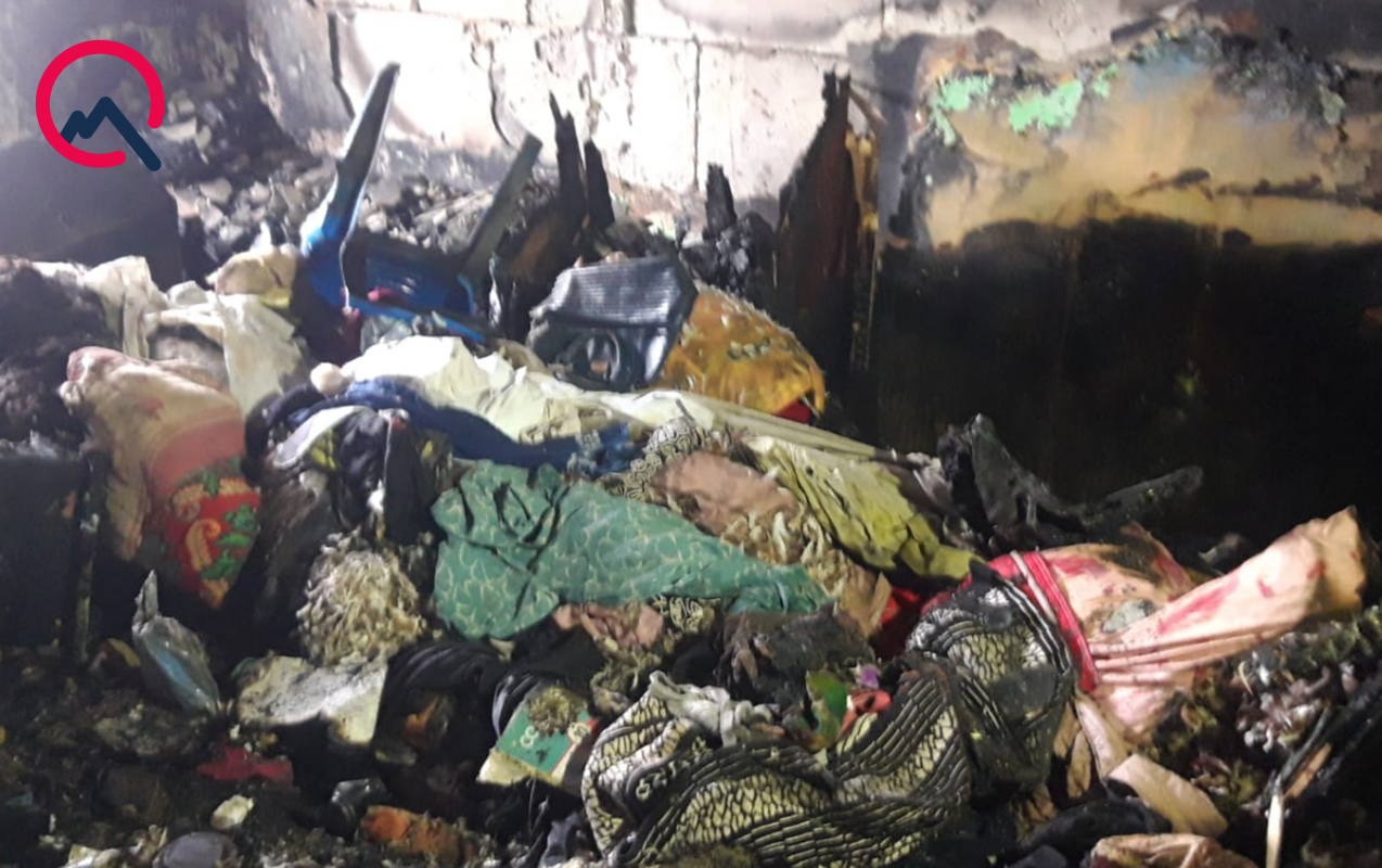 Xəstə qadın və anasını yanğından onlar xilas etdi