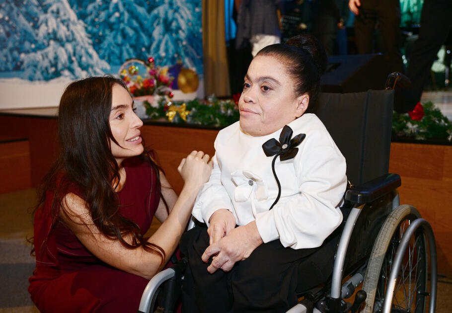 Leyla Əliyeva və Alena Əliyeva DOST İnklüziv İnkişaf və Yaradıcılıq Mərkəzini ziyarət ediblər