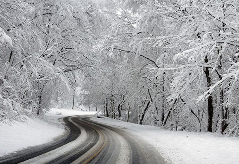 В Азербайджане выпал снег