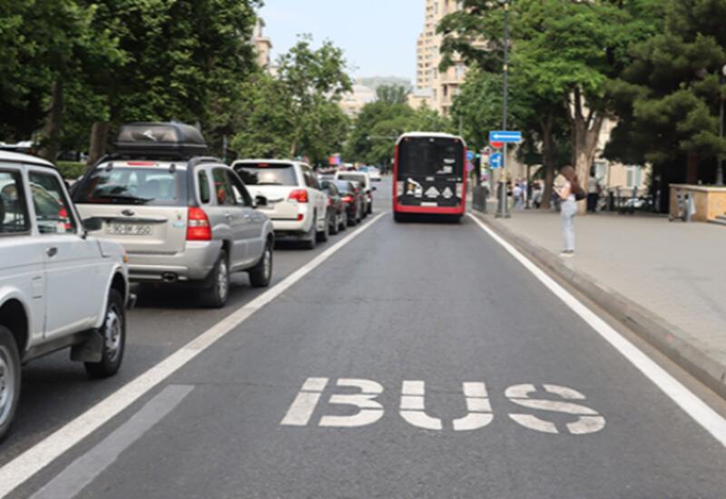 В Баку рассматривают допуск такси на автобусные полосы?