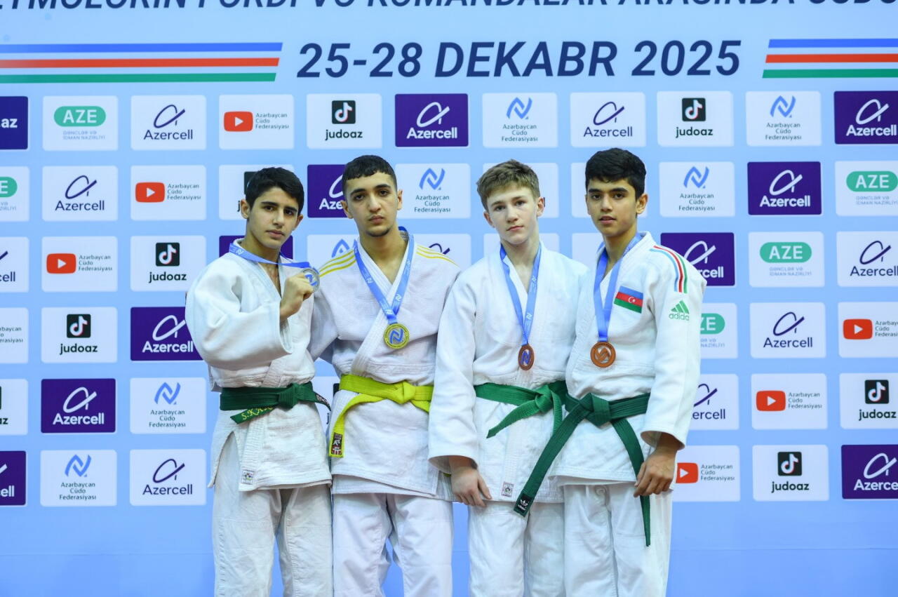 Завершились индивидуальные соревнования чемпионата Азербайджана по дзюдо U14