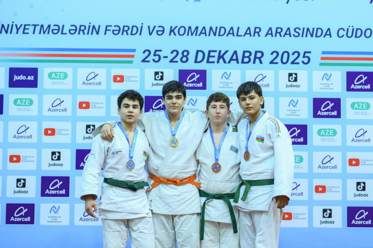 Завершились индивидуальные соревнования чемпионата Азербайджана по дзюдо U14