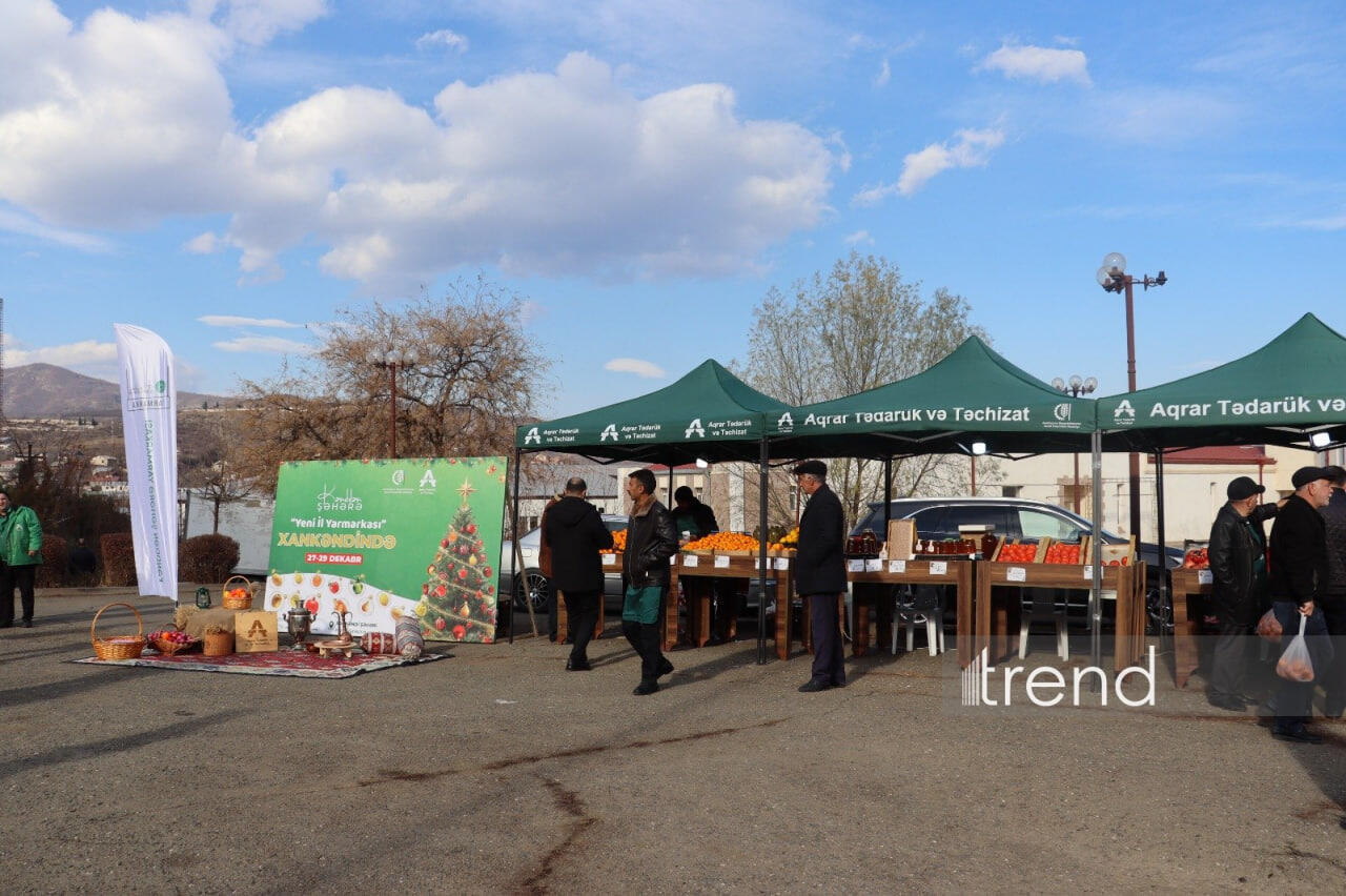 Xankəndidə “Kənddən şəhərə” Yeni il kənd təsərrüfatı yarmarkası təşkil olunub