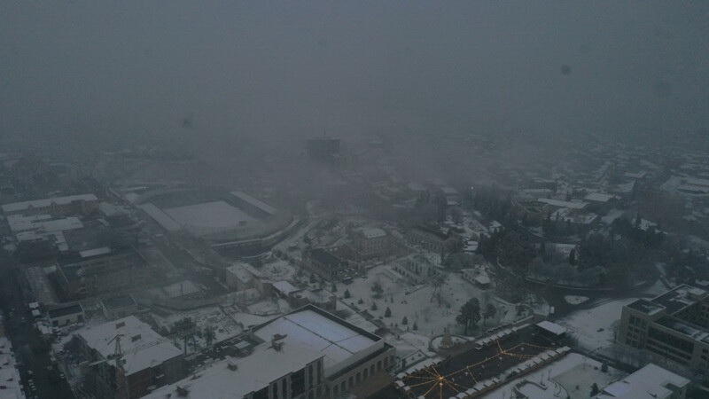 В Ханкенди выпал первый снег