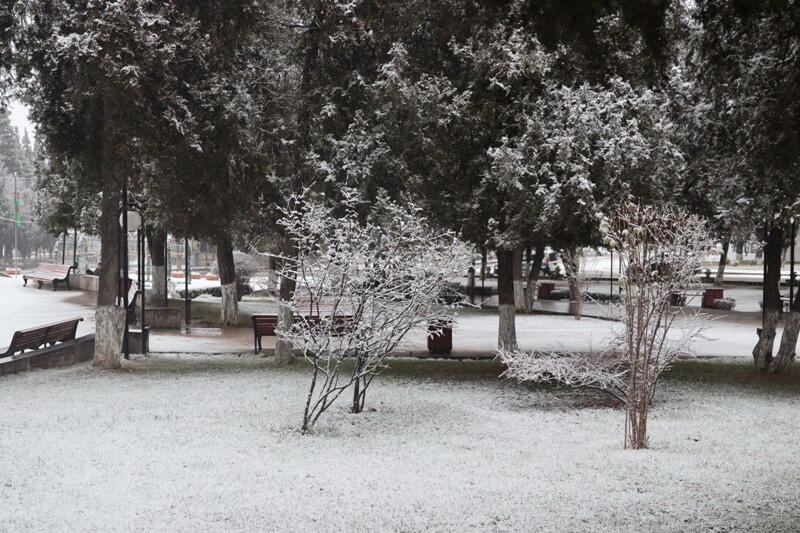 В Ханкенди выпал первый снег