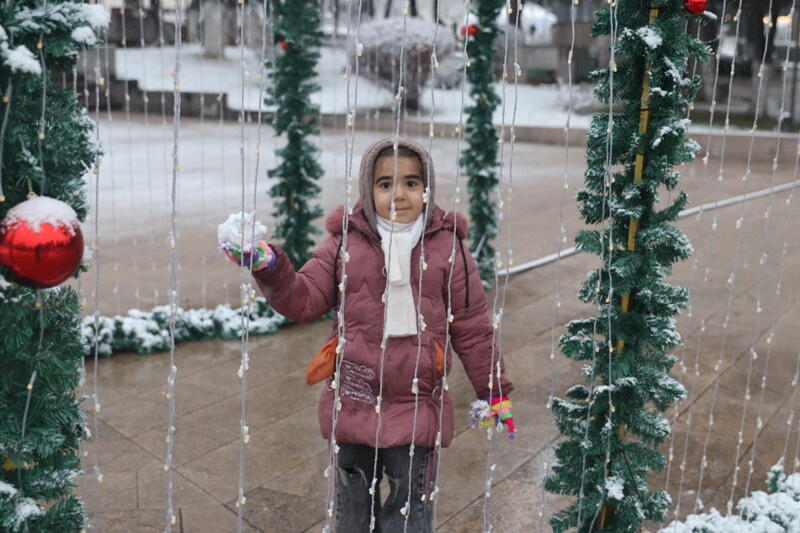 В Ханкенди выпал первый снег