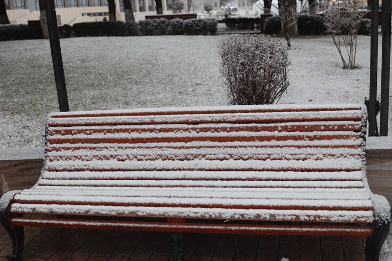 В Ханкенди выпал первый снег