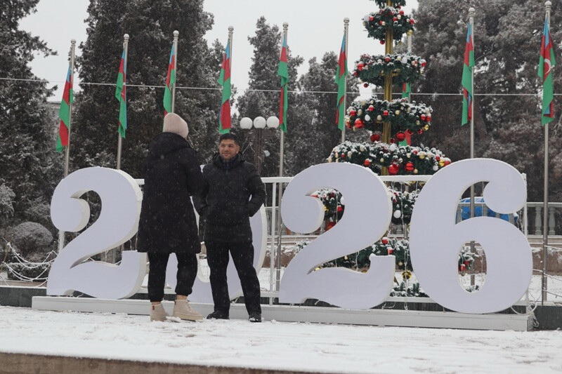 В Ханкенди выпал первый снег