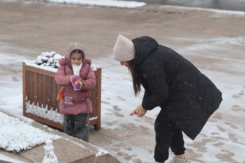 В Ханкенди выпал первый снег