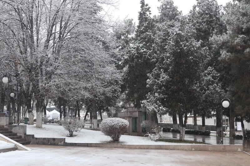 В Ханкенди выпал первый снег