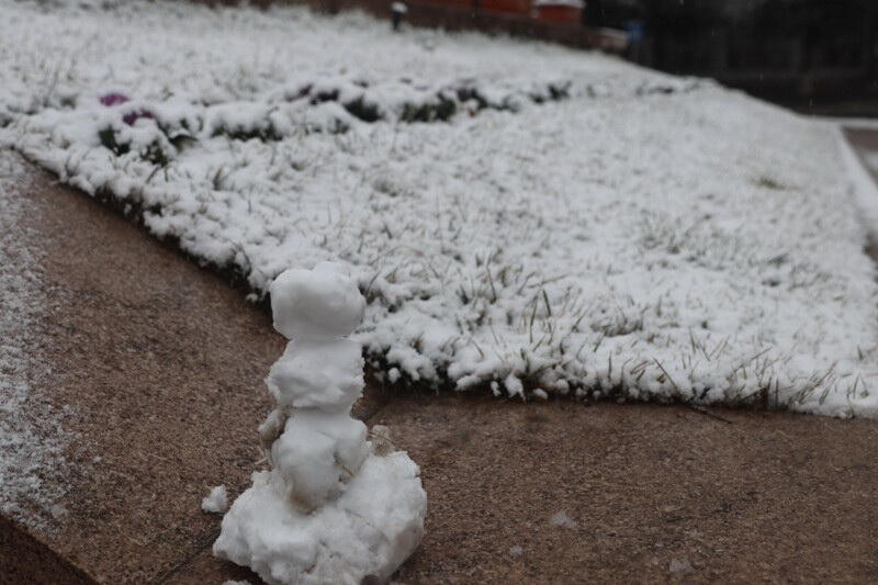 В Ханкенди выпал первый снег