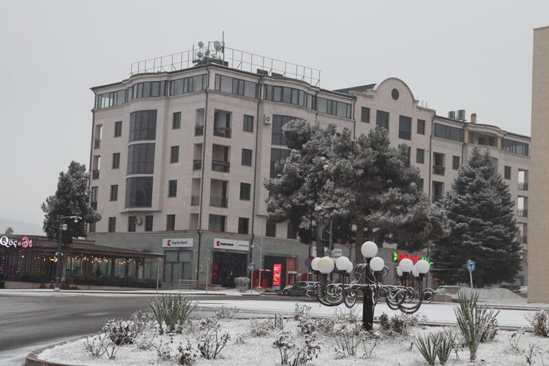 В Ханкенди выпал первый снег