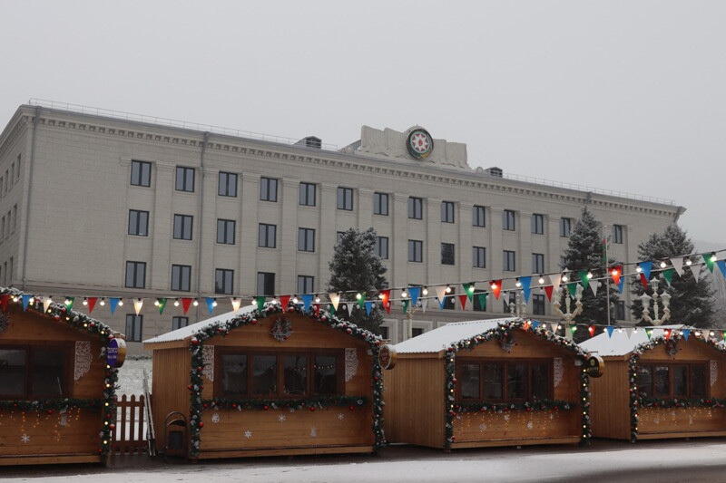 В Ханкенди выпал первый снег