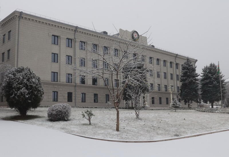 В Ханкенди выпал первый снег