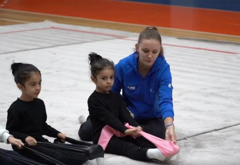 Азербайджанские гимнастки провели мастер-класс в Лянкяране