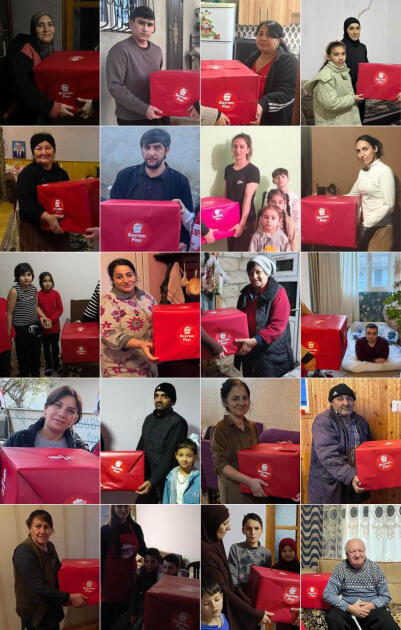 Heydər Əliyev Fondunun vitse-prezidenti Leyla Əliyevanın təşəbbüsü ilə “Bizim mətbəx” layihəsi çərçivəsində aztəminatlı ailələrə bayram sovqatları çatdırılıb