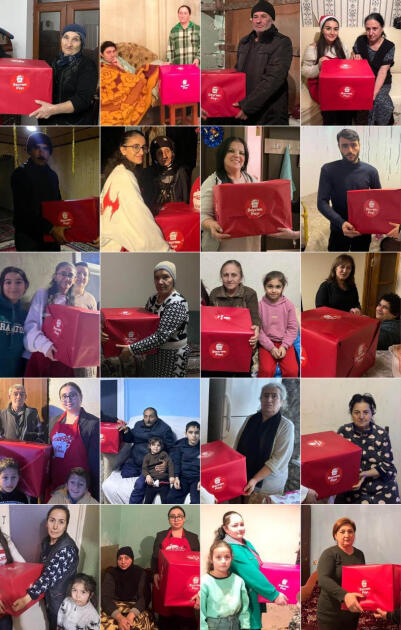 Heydər Əliyev Fondunun vitse-prezidenti Leyla Əliyevanın təşəbbüsü ilə “Bizim mətbəx” layihəsi çərçivəsində aztəminatlı ailələrə bayram sovqatları çatdırılıb