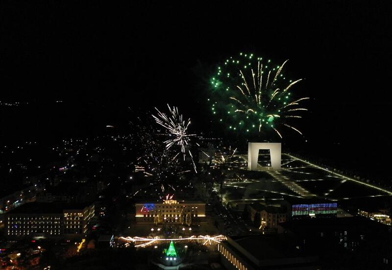 В Ханкенди состоялся праздничный салют