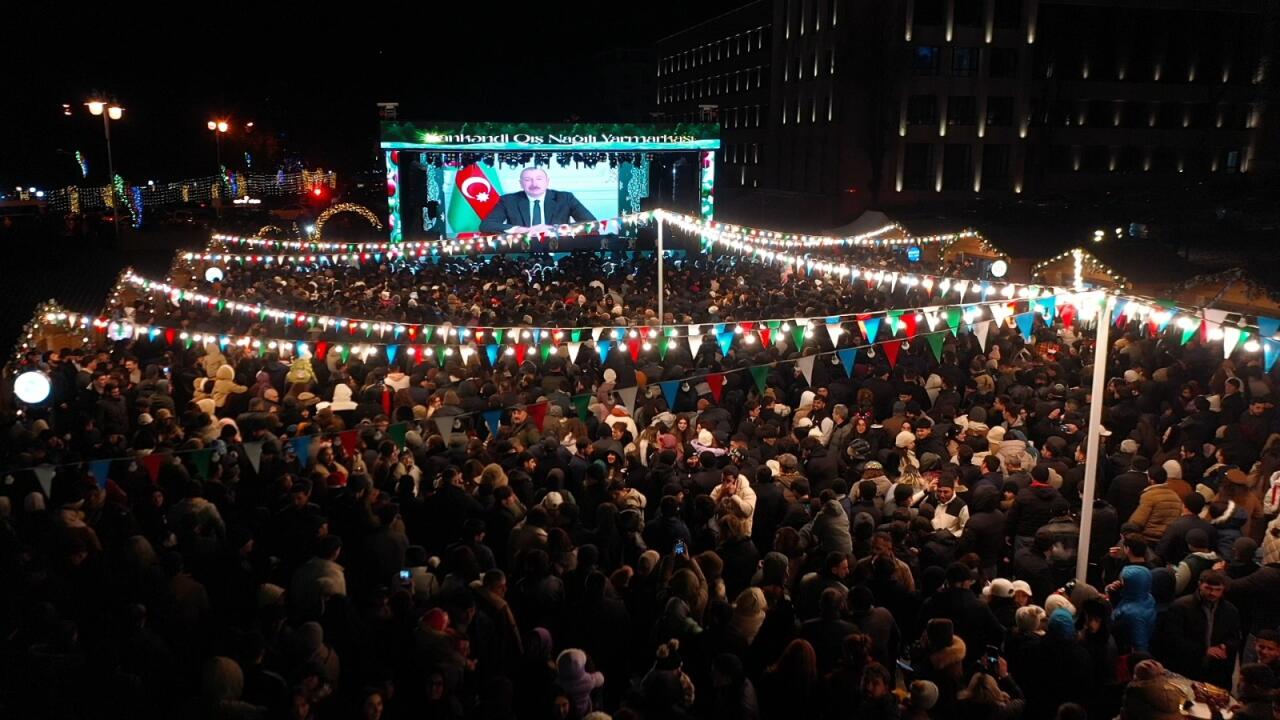 В Ханкенди состоялся праздничный салют