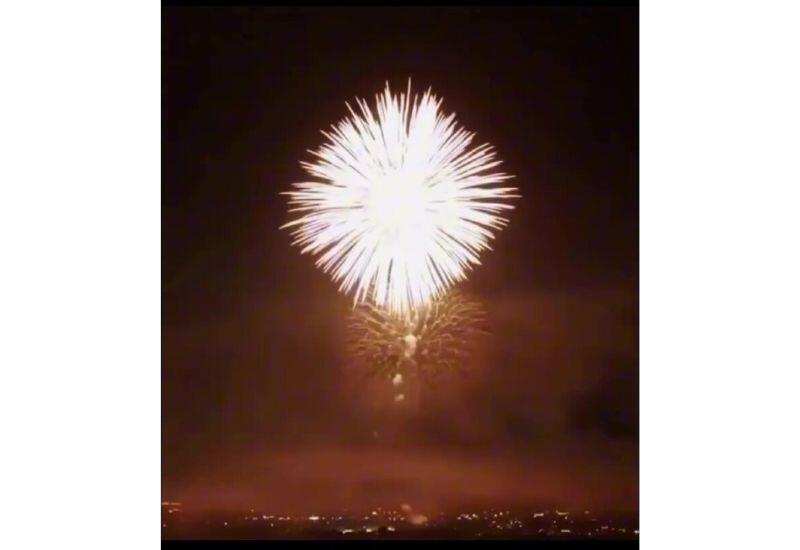 Самый крупный фейерверк в мире был запущен над Японией
