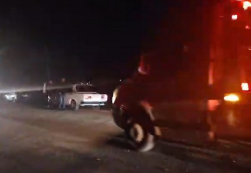 Cəlilabadda “KamAz”la “Hyundai” toqquşdu - Yaralılar var