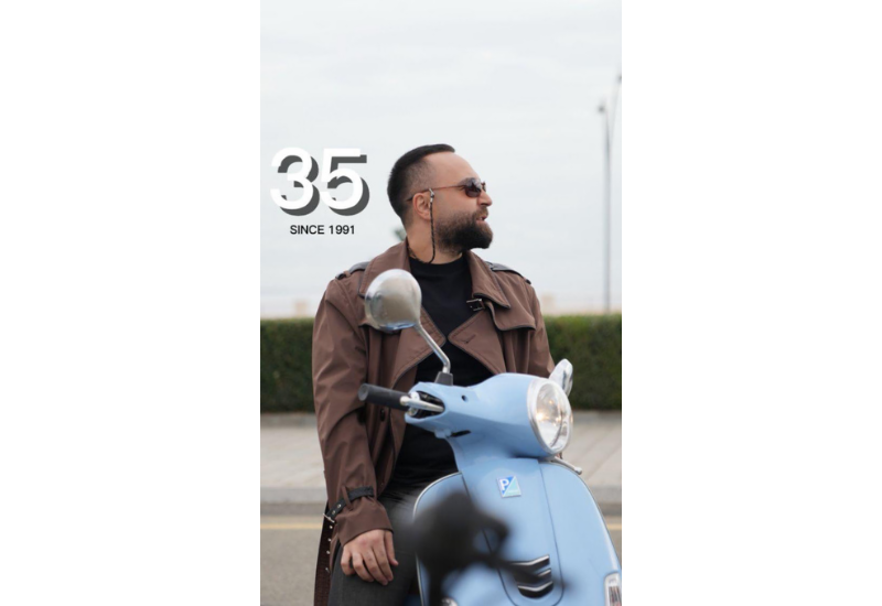 Азад Шабанов отметил 35-летие на мотороллере с велолюбителями