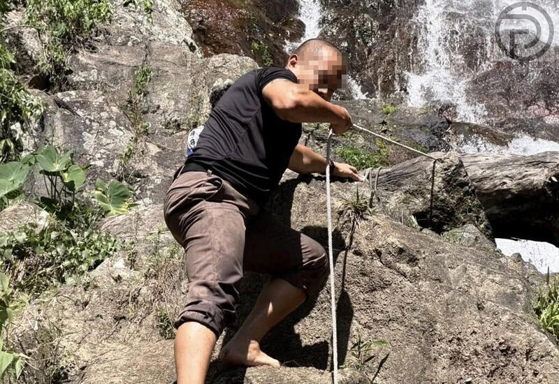 В Таиланде турист поскользнулся и упал с водопада во время селфи