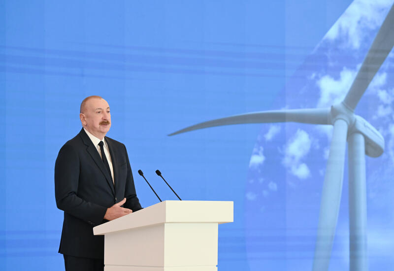 Prezident İlham Əliyev: Bundan sonrakı illərdə bərpaolunan enerji stansiyalarının Azərbaycanda tikintisi çox geniş vüsət alacaq