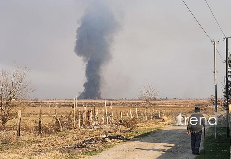 Füzulinin Molla Məhərrəmli kəndində yenidən alov müşahidə olunur