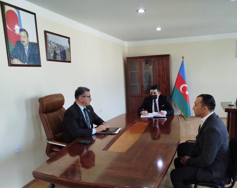 Novruzəli Aslanov İsmayıllıda vətəndaşlarla görüşüb