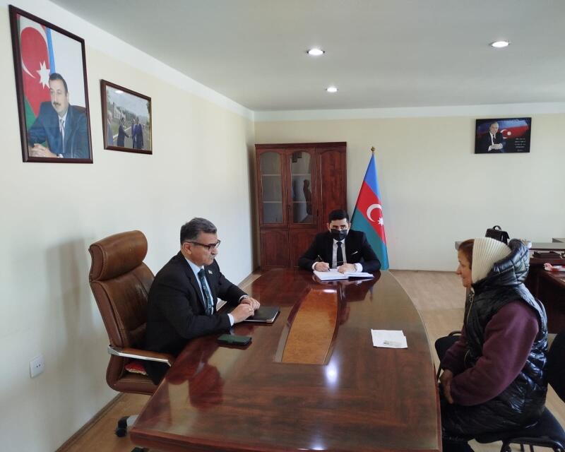 Novruzəli Aslanov İsmayıllıda vətəndaşlarla görüşüb