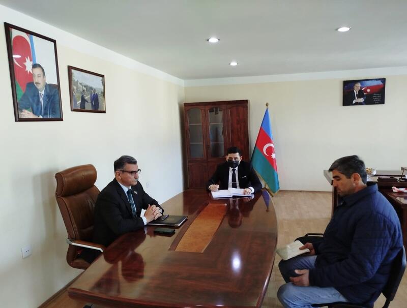 Novruzəli Aslanov İsmayıllıda vətəndaşlarla görüşüb