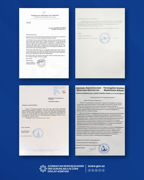 Руководители религиозных конфессий поблагодарили Президента Ильхама Алиева