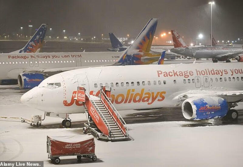 На Великобританию обрушился мощный снегопад