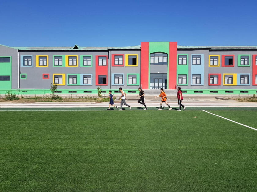 Полная средняя школа села Агалы оснащена современной инфраструктурой